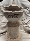 Coca-cola Ivory Ceramic Cookie Jar 1998 Gold Soda Theme