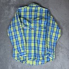 Columbia Pfg Shirt Men Xl Super Bonehead Blue Green Plaid Long Sleeve Omni-shade