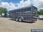 2025 Delta 6x20 Gooseneck Ft Livestock Trailer 500 Es New W Storage Slide Gate