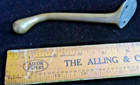 Vintage Utility Polished Solid Brass Towel Coat hat 1 One Hook Wall Hanger Deco 