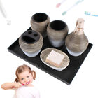 5pcs Bathroom Accessories Set Lotion Dispenser Holder Ceramic Hotel Bathroom