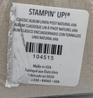 Stampin Up  Classic Album Linen Post Natural 6 X 6 Sealed With Pages
