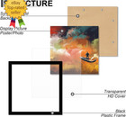 5x5 Picture Frame Set Of 4  Black Frames For 5 X 5 Inch Photo Poster