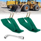 2pcs Tractor Bucket Ski Edge Tamer Skid Protector  Snow Removal Spreading Gravel