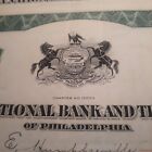 2 The Tioga National Bank And Trust Company Stock  Certificate Philadelphia 1929