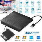 Slim External Usb 3 0 Cd Dvd Rw Writer Drive Burner Reader Player For Laptop Pc