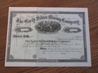 1880 s Unisued Early Silver Mining Company Stock Certificate Lot F