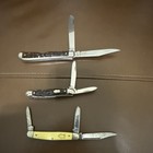 Lot Of 3 Vintage Multi-blade Pocketknives Colonial And Kutmaster