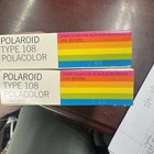 Lot Of 2 Unopened New Polaroid Land Film Type 108 Polacolor Exp Oct 1988