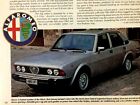 1980 Alfa Romeo 6 Sedan Print Ad 