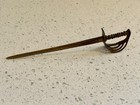 Sword With Loop Guard Letter Opener - 7 25 Inch - Brass Made In India - Unique 