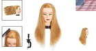 Light Blonde 100  Human Hair Mannequin Head - Perfect For Cosmetology   Kids 