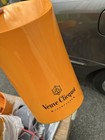 Veuve Clicquot French Champagne Ice Bucket Magnum Bottle Cooler Orange Acrylic 