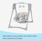 Graco Slim Spaces Compact Baby Swing Reign