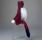 Vtg 2004 Woof   Poof 20  Santa Claus Velvet Black   Burgendy Shelf Sitter W tags