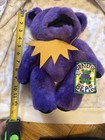 12  Purple Jointed Grateful Dead Plush Bear With Tags 1990 Liquid Blue  
