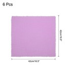 6pcs Cloth Napkins 16 5x16 5 Inches Cotton Linen Napkins With Fringe Purple