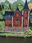 Vintage Matsuhato Brand Japanese Bunka Wall Art Embroidery Scene
