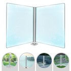Glass Railing Post 91cm Corner Post Stainless Steel Balustrade For Balcony Stair