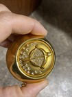 Vintage Estee Lauder Gemini Zodiac Sign Gold Compact Pressed Powder  read 
