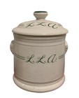 Homer Laughlin Hotel Porcelain Lidded Sugar Bowl With 4 Cups Lot Green Stripe