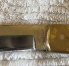 Vintage Navajo Knife    bear Hunter    Turquoise With Leather Sheath