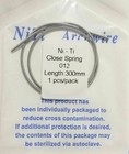 Dental 0 012  300mm Orthodontic Close Coil Spool Springs Niti Brackets Archwires