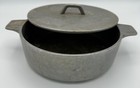 1976 Wilton Armetale Pewter Cooking Pot   Dutch Oven With Lid  8 Inches Wide 