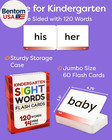 Sight Words Flash Cards Kindergarten - 120 High Frequency Words From Dolch s And