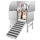 Faucet Sprayer   Drain Kit Included Stainless Steel Dog Washing Station  Anti-le