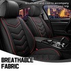 Car Seat Covers For Jeep Cherokee 2014-2023 Nappa Leather Sport Black 2 Seats