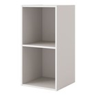 Stackable Cube Bookcase 2-cube Storage Organizer Wood Shelf Modern Easy Assembly