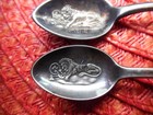 2 Different Vtg Rolex Crown Bucherer Watches Lucerne Lion Silver Spoons B 100 12