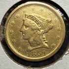 1851 Quarter Eagle   2 5 Gold Liberty  Tough Early Date Coin Survival Pop 550