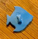 Vintage Hand Painted Arita  Toshikane Realistic Fish Button 7 8 Inch