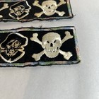 Pair Of Vintage Pirate Skull   Crossbones Motorcycle Jacket Patch