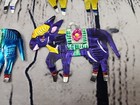 Lot - Vintage Mexican Folk Art Colored Tin Christmas Ornament Donkey Burrow Mule