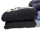 Lot Of 9 100  Cashmere Fabric Cutter Craft Upcycle Gray Blue Black Flawed  5lbs