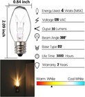 Night Light Bulbs 4 Watt 15 Pack E12 Base Dimmable Plug In Night Light Bulbs - C