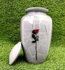 Cremation Urn Memorial Human Adult Ashes Large Rose Print Funeral Keepsake Urns