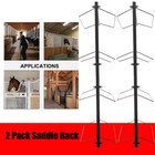 Horse Saddle Storage Rack Stand 4 Tier Wall Mounted For English   Western Saddle