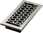 Nkl Honeycomb Plated Floor Register  4-inch By 10-inch  Nickel