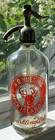 A d  Huesing Seltzer Bottle Soda Sparklimng Water Rock Island Illinois Deer