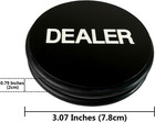 Casino Craps Dealer Button - 3inch Double Sided Puck Markers Buttons  Great For