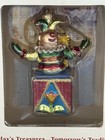 Vintage Jack In The Box Jester Christmas Ornament Fitz   Floyd Heavy Glass