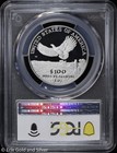 2000-w  100 Proof 1 Oz Platinum Eagle Statue Of Liberty Pcgs Pr 69 Dcam