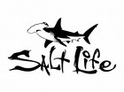 Salt Life Hammerhead Shark Die Cut Sticker 10 25  Upto Xxl 24 
