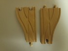 Brio Wooden Railway Train Parallel Switch Tracks  33466 Very Good Condition