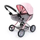 Dolls 4-in-1 Toy Baby Doll Pram Stroller Cosy Set - Dolls Up To 18   pink grey 