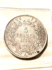 1852 France 5 Francs Louis Napoleon Bonaparte  Paris 90  Silver Coin
